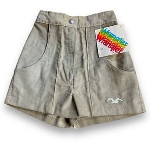 NWT VTG Women's Wrangler‎ Corduroy Shorts Size 3 Juniors Tan Made In USA